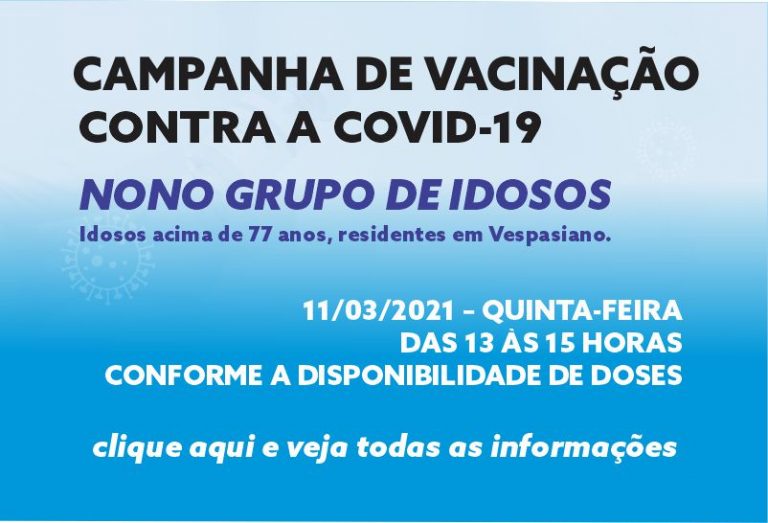 Vacinação 9º grupo