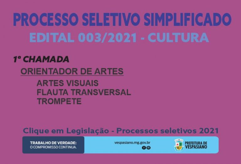 PSS 003/21 Cultura