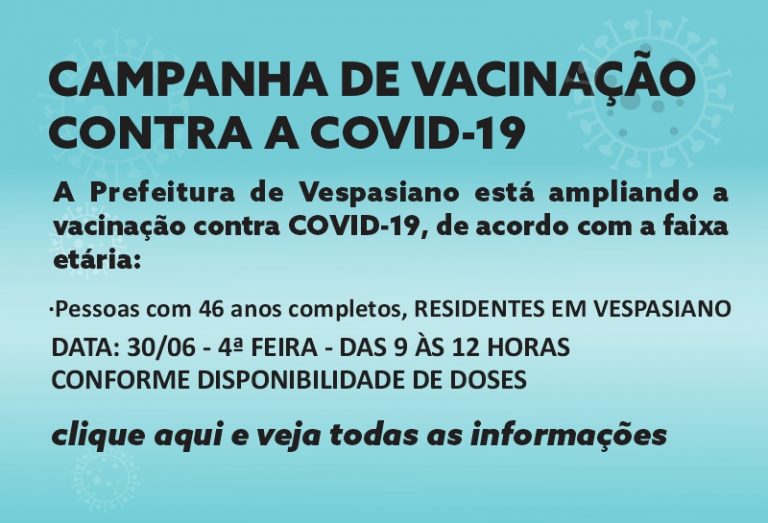 Vacinação 46 anos