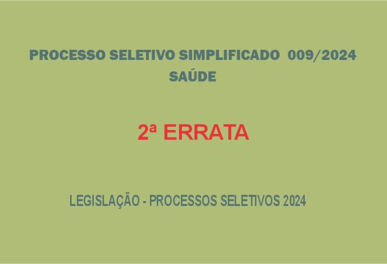 PSS 009/24 2ª ERRATA