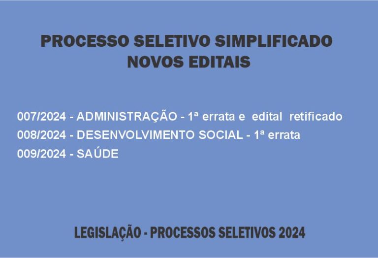 Processo Seletivo