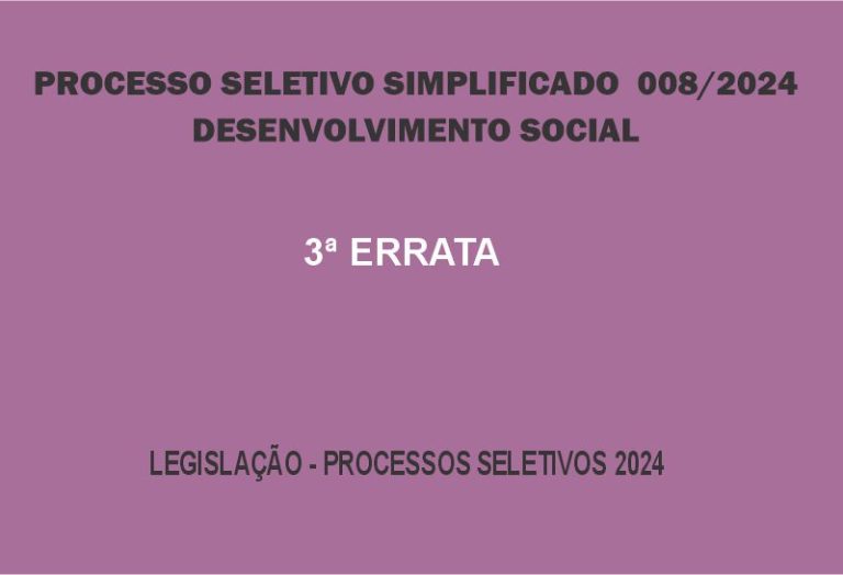 Processo Seletivo