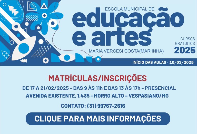 Inscrições Escola de Artes Mariinha